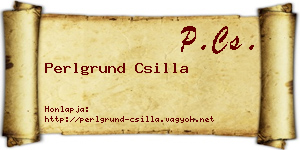 Perlgrund Csilla névjegykártya